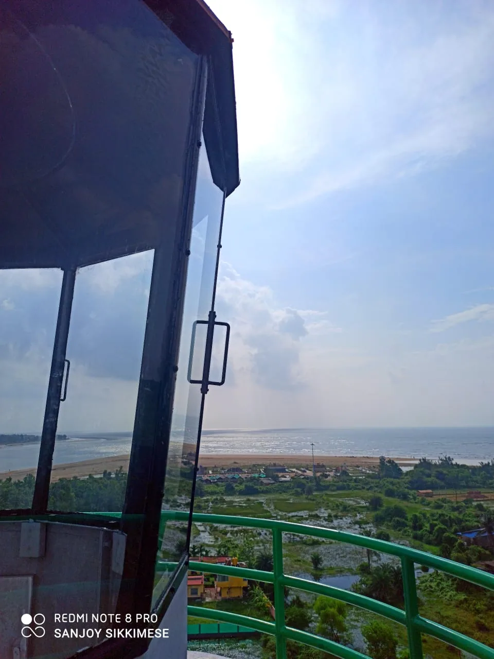 Wide panoramic view of Tajpur Beach